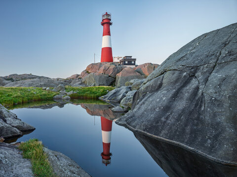 Eigeroy Leuchtturm, Eigeroya, Agder,  Norwegen
