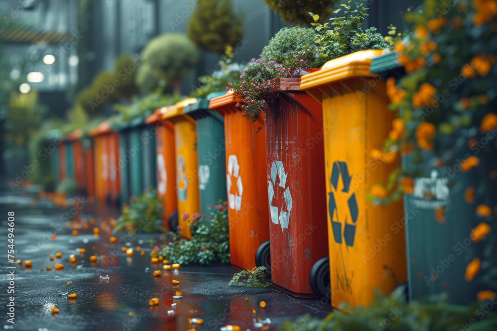 Poster a smart waste management system using sensors to optimize waste collection and recycling efforts. co