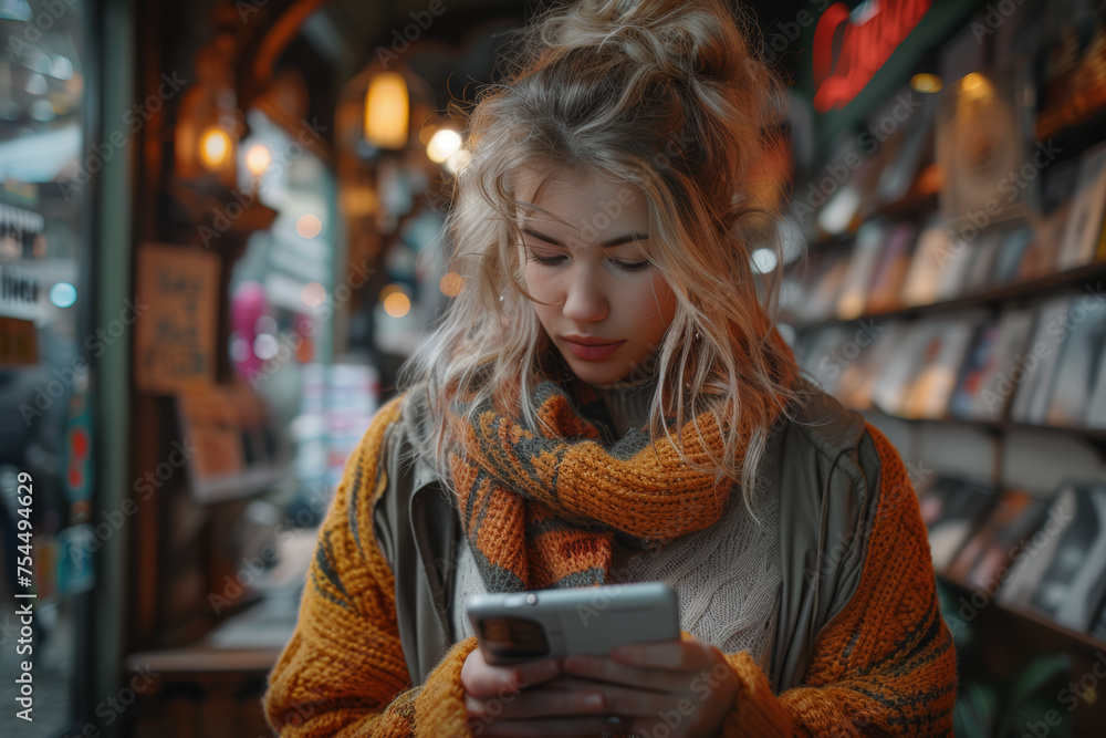 Poster an ai-powered language learning app offering personalized lessons for efficient language acquisition