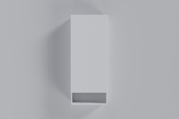 Box mockup template 3d with clean background packaging mockup