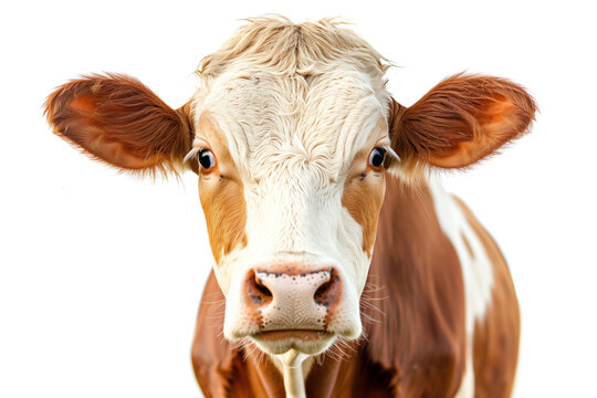 Curious cow portrait