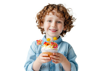 child with cake