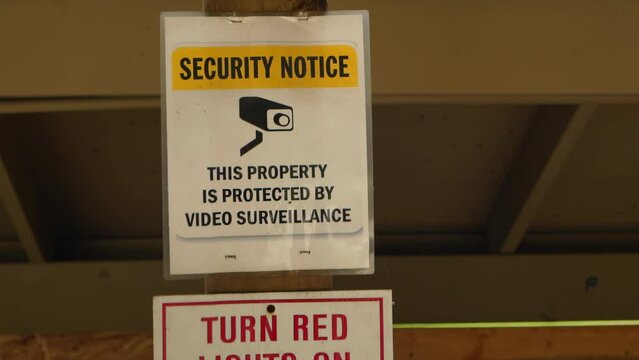 Safety and security signage at a gun range