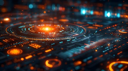 Sleek infographic visualization of a 'Business Audit' with graphs, charts, and key metrics highlighted, showcasing a professional and analytical approach