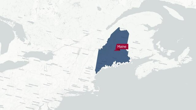 Animated Map of Maine