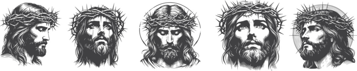 jesus christ various portraits