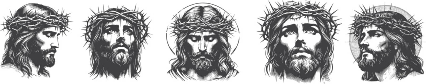 jesus christ various portraits