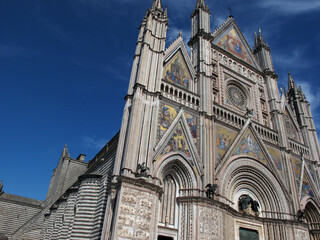 Fototapeta na wymiar Cathedral - piazza del duomo - Orvieto - Tuscia - Italy