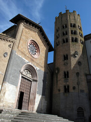 Saint Andrea church - piazza della republica - Dodecagonal tower - Orvieto - Tuscia - Italy