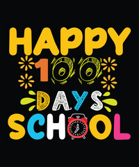 Happy Hundred Days of School T-shirt Design