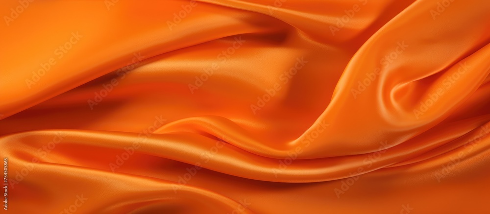 Aufkleber this close-up view showcases the vibrant and textured surface of an orange fabric. the intricate wea
