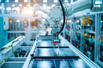 Robotic Arm in Solar Panel Factory