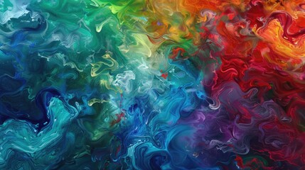 Abstract colorful background, oil paints