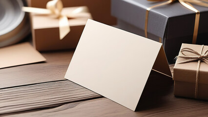 A layout for a father's day greeting card, a greeting card with an empty space for a text for celebrating father's day
