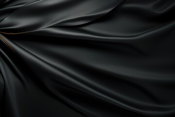 Fototapeta premium Luxurious Black Silk Fabric Texture