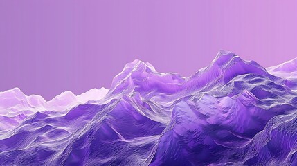 A minimalist art piece with a corner of deep purple to light pink waves transitioning to a plain background of color #fffbfc for text space. Created Using: Crisp wave details