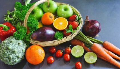 vegetables and fruits 