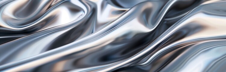 close up of a smooth shiny silk material