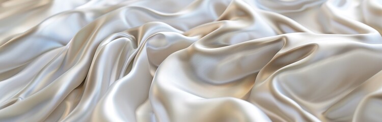 Obraz premium close up of a smooth shiny silk material