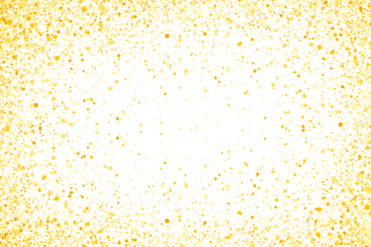 falling stars with confetti sparkle light festival on transparent background