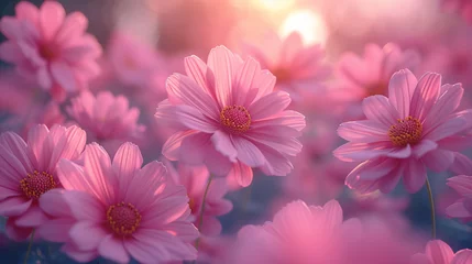 Foto op Canvas nature photos of cosmos flowers in the garden © Muhammad