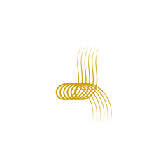 Abstract Gold Line Shape