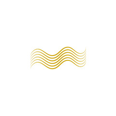 Abstract Gold Line Shape