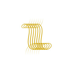 Abstract Gold Line Shape