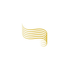 Abstract Gold Line Shape