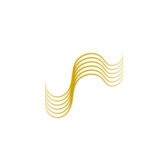 Abstract Gold Line Shape