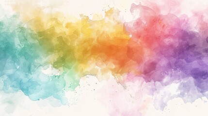 Fototapeta na wymiar Digital watercolor background abstract splash colorful. Generate AI image