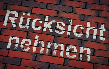 Rücksicht nehmen