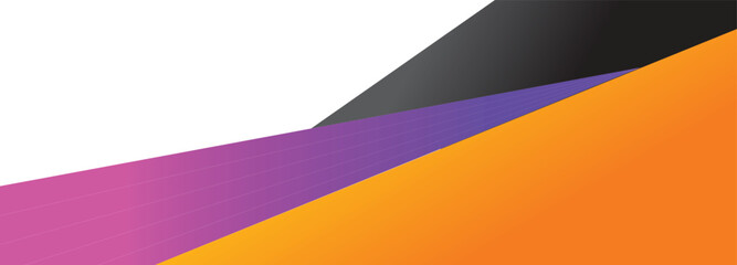 abstract wide banner with sporty colors