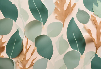 seamless pattern with leaves