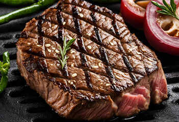 grilled beef steak