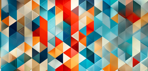 Geometric Colorful Background with Polygonal Shapes created with Generative AI technology
