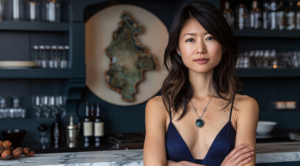 Professional asian business woman