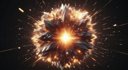 Obraz premium fireworks in the night sky
