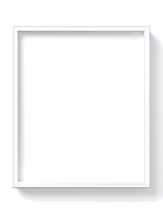 Obraz premium A white framed picture with a white background