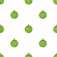 seamless pattern with cute watermelon