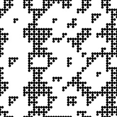 Seamless pattern. Dots motif. Simple shapes wallpaper. Digital paper, web designing, textile print. Figures background. Circles ornament. Vector.