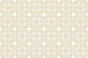 Fototapeta premium Seamless geometric pattern in authentic arabian style.