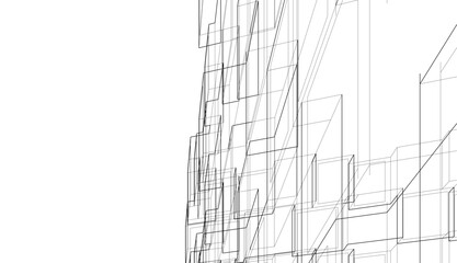 Abstract architecture 3d background	
