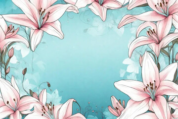 background with flowers