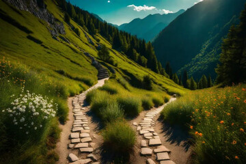 landscape in the mountains