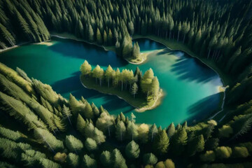 tropical island in the sea