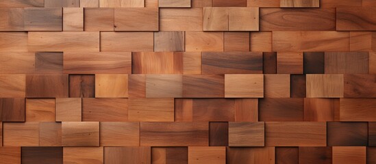 A seamless wood texture for interior decoration featuring a variety of different wooden pieces creating a unique and textured wall surface.