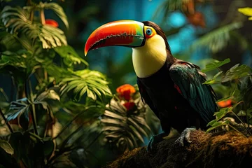 Zelfklevend Fotobehang toucan bird © neirfy