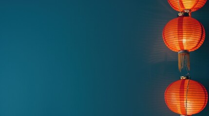 chinese lantern on blurred background