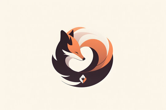 Fox Beautiful Sleek Modern Design Icon Logo Tech Business